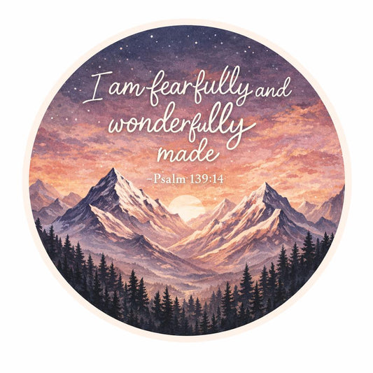 I am fearfully and wonderfully made sticker