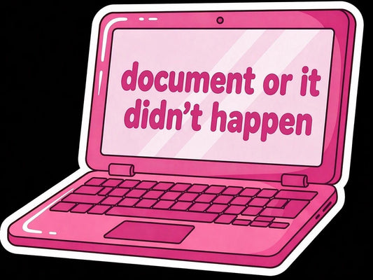 Document or it didn’t happen sticker
