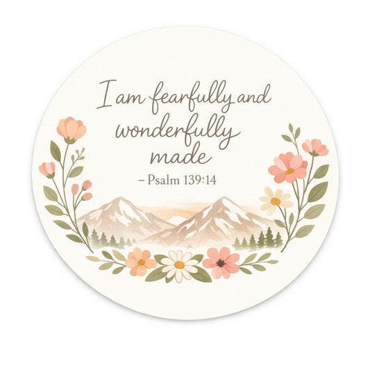 I am fearfully and wonderfully made sticker